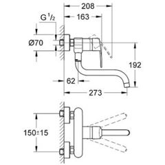Смеситель Grohe Eurostyle Cosmopolitan 33982002