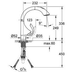 Смеситель Grohe K4 33782000