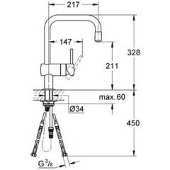 Смеситель Grohe Minta 32067000