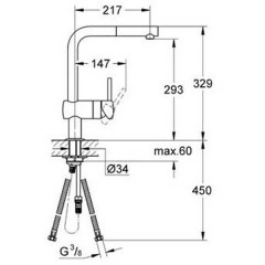 Смеситель Grohe Minta 32168000