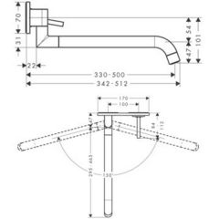 Смеситель Hansgrohe Axor Uno2 38815000