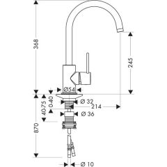 Смеситель Hansgrohe Axor Uno2 38830000