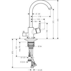 Смеситель Hansgrohe Talis S2 14875000