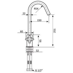 Смеситель Gro Welle Dusches DUS771