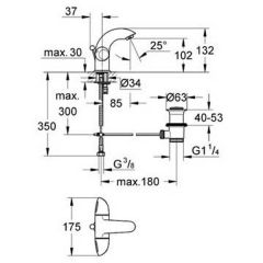 Смеситель Grohe Aria 21091000