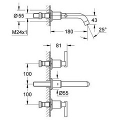 Смеситель Grohe Atrio 20169000