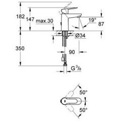 Смеситель Grohe BauEdge 23329000
