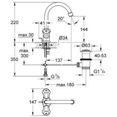 Смеситель Grohe Costa L 21342001