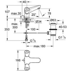 Смеситель Grohe Costa S 21255001