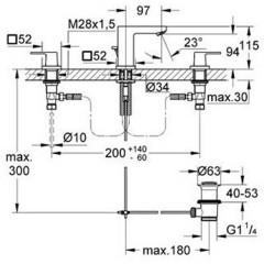 Смеситель Grohe Eurocube 20351000