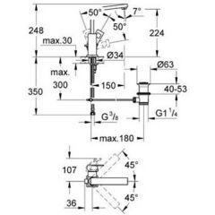 Смеситель Grohe Eurocube 23135000