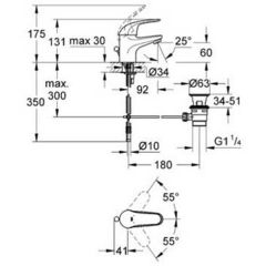 Смеситель Grohe Euroeco 32732000
