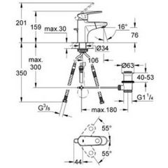 Смеситель Grohe Europlus 2 33155002