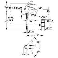 Смеситель Grohe Eurosmart 32925001