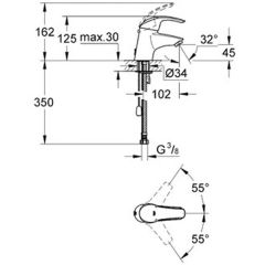 Смеситель Grohe Eurosmart 33188001