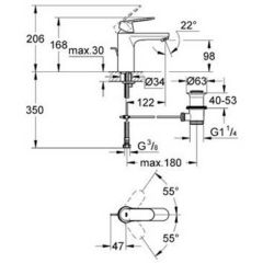 Смеситель Grohe Eurosmart Cosmopolitan 23325000