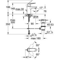 Смеситель Grohe Eurosmart Cosmopolitan 32825000