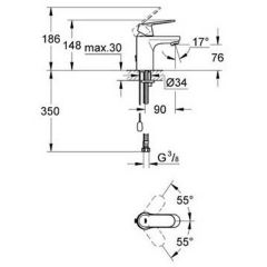 Смеситель Grohe Eurosmart Cosmopolitan 32827000