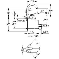 Смеситель Grohe Eurostyle 32444001