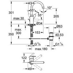 Смеситель Grohe Eurostyle Cosmopolitan 23043002