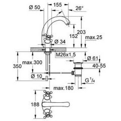Смеситель Grohe Sinfonia 21014000