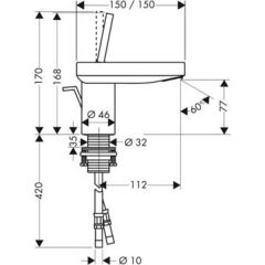 Смеситель Hansgrohe Axor Starck X 10070000