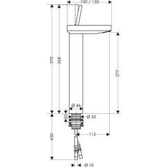 Смеситель Hansgrohe Axor Starck X 10080000