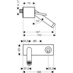 Смеситель Hansgrohe Axor Starck X 10074000