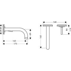 Смеситель Hansgrohe Axor Uno 38113000