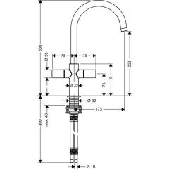 Смеситель Hansgrohe Axor Uno2 38040000