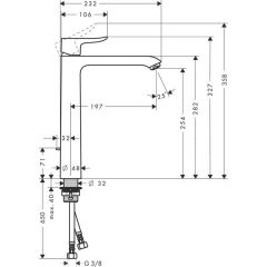 Смеситель Hansgrohe Metris 260 31082000