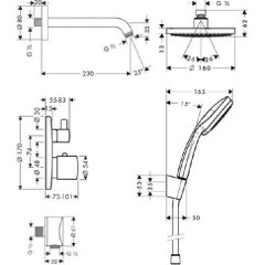 Душевой набор Hansgrohe Croma 160 26473000