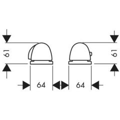 Смеситель Hansgrohe Ecostat 15450000