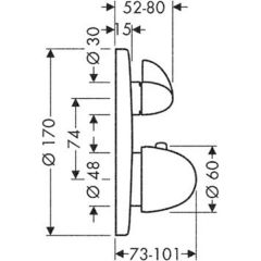 Смеситель Hansgrohe Ecostat E 15720000