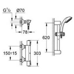 Смеситель Grohe Grohtherm 1000 34151001