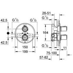 Смеситель Grohe Grohtherm 1000 New 34161000