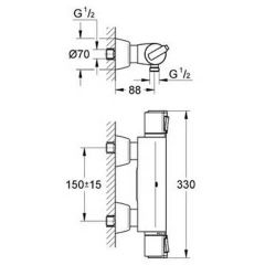 Смеситель Grohe Grohtherm 2000 New 34169001