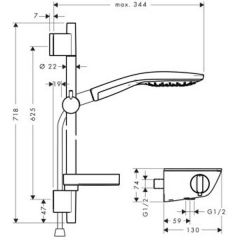 Смеситель Hansgrohe Ecostat Select 27036000