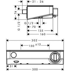 Смеситель Hansgrohe ShowerTablet Select 300 13171000