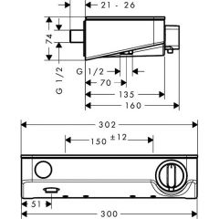 Смеситель Hansgrohe ShowerTablet Select 300 13171400
