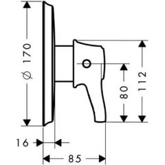 Смеситель Hansgrohe Ecostat Classic 15754000
