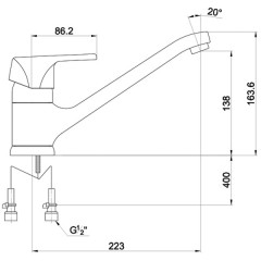 Смеситель Timo Nordic 0153F