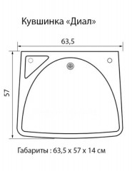 Раковина Кувшинка Диал 63