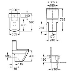 Бачок для унитаза Roca Hall 341620000