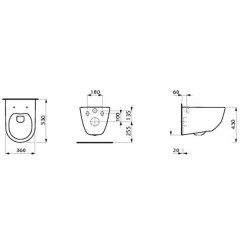 Унитаз Laufen Pro Rimless 8.2096.6.000.000.1 подвесной