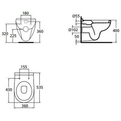 Унитаз Ideal Standard Areal W709501 подвесной