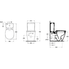 Унитаз Ideal Standard Connect E781701 с функцией биде