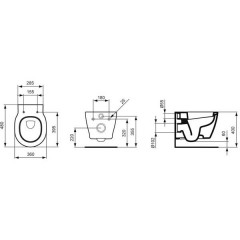 Унитаз Ideal Standard Connect Space E8046MA подвесной