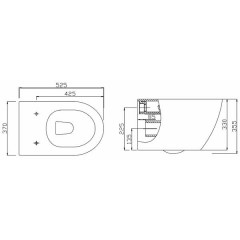 Унитаз подвесной BelBagno Flay BB351B