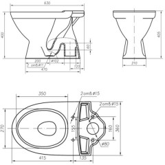 Унитаз Ifo Frisk RS021020000